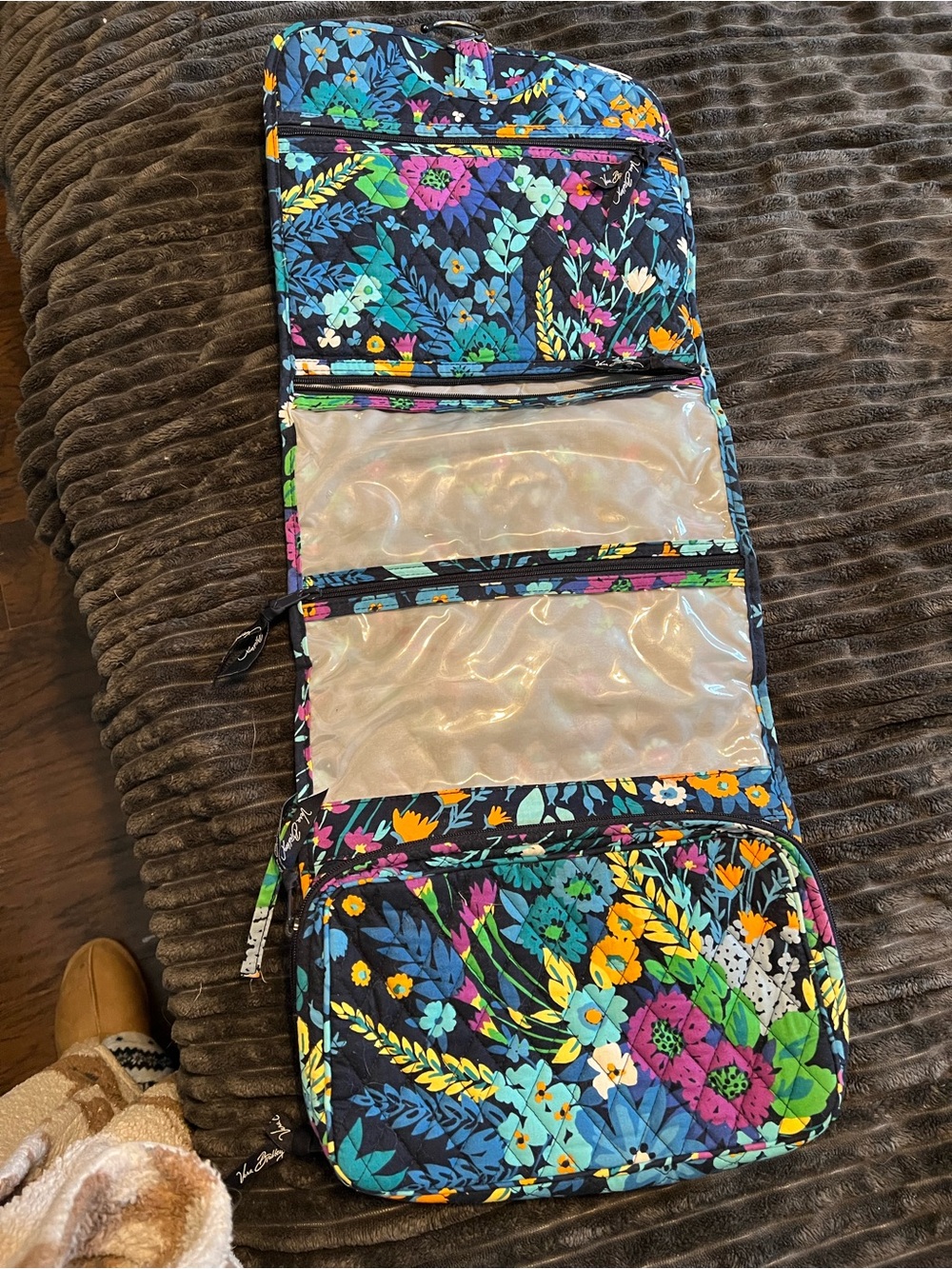 Vera Bradley Midnight Blues hanging cosmetic case - Picture 4 of 4